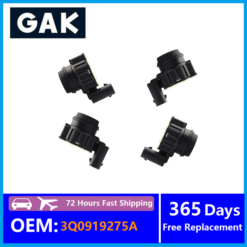 Parking Sensor Reverse - 4PCS 3Q0919275A GAK Front Rear PDC