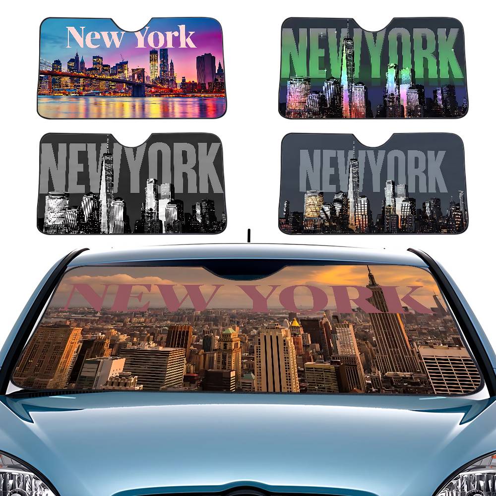 Car Accessories York - New York Aesthetic Art Car SunShade