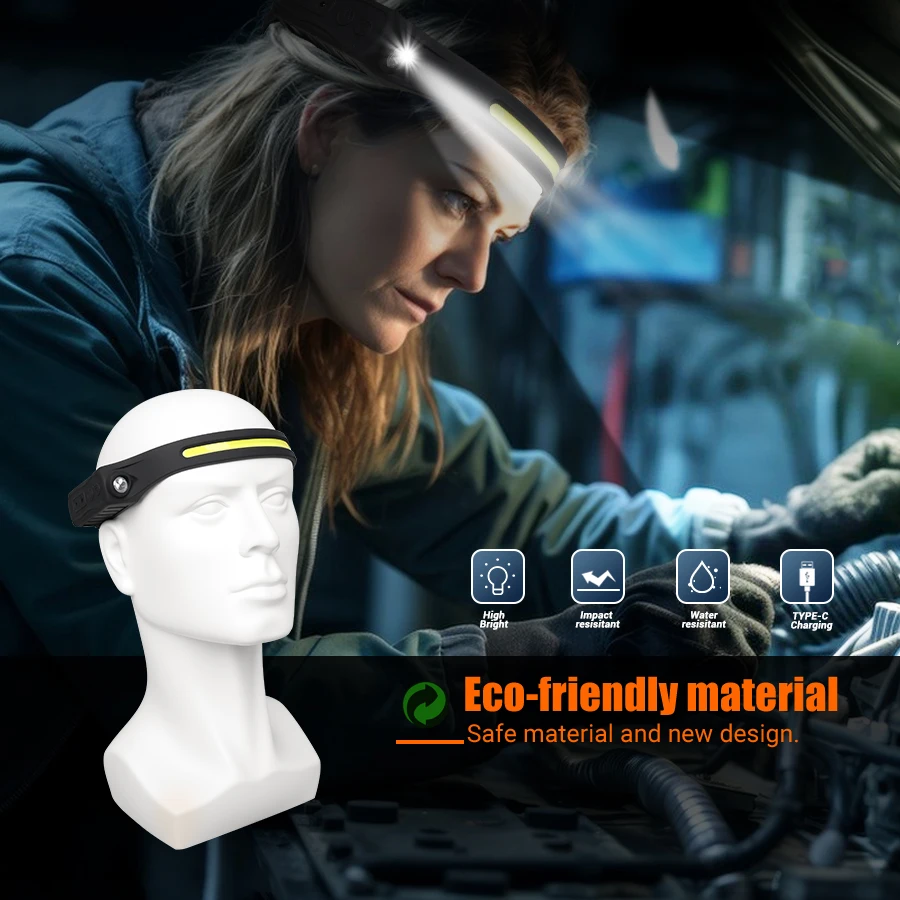 Rechargeable Headlight Motion  - Led Headlight Bulbs recension och pris