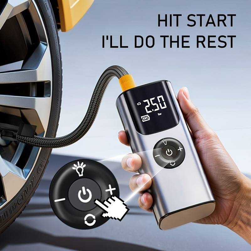 Portable Car Air Pump Tire Inf - Car Portable Tire Inflator recension och pris