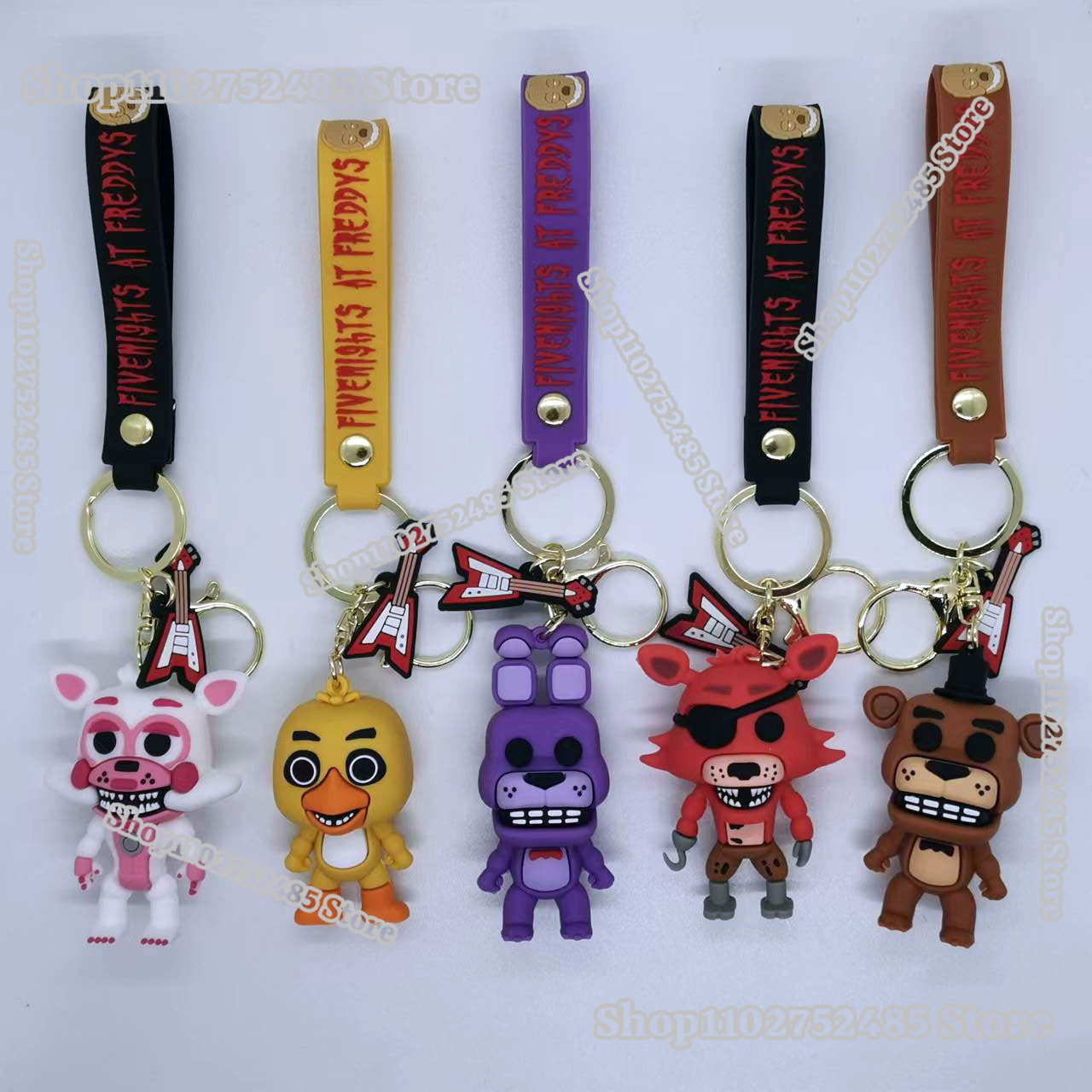 5pcs Cartoon Anime FNAF Figure - Car Accessories Oman recension och pris