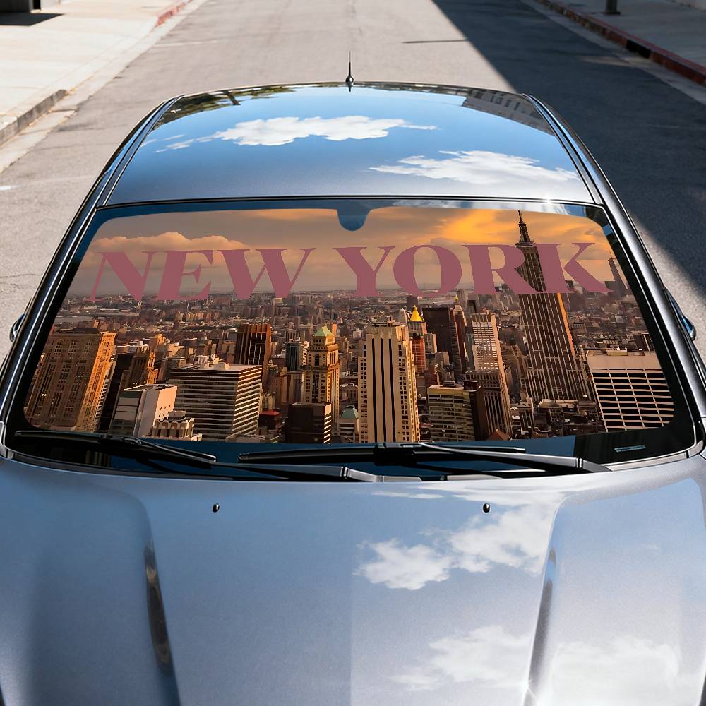 New York Aesthetic Art Car Sun - Car Accessories York recension och pris
