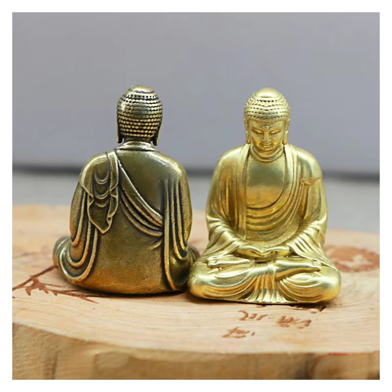 Mini Brass Buddha Statue Pocke - Car Accessories Oman recension och pris