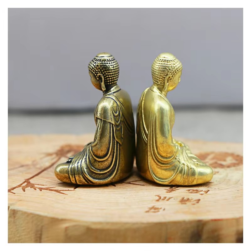 Mini Brass Buddha Statue Pocke - Car Accessories Oman recension och pris