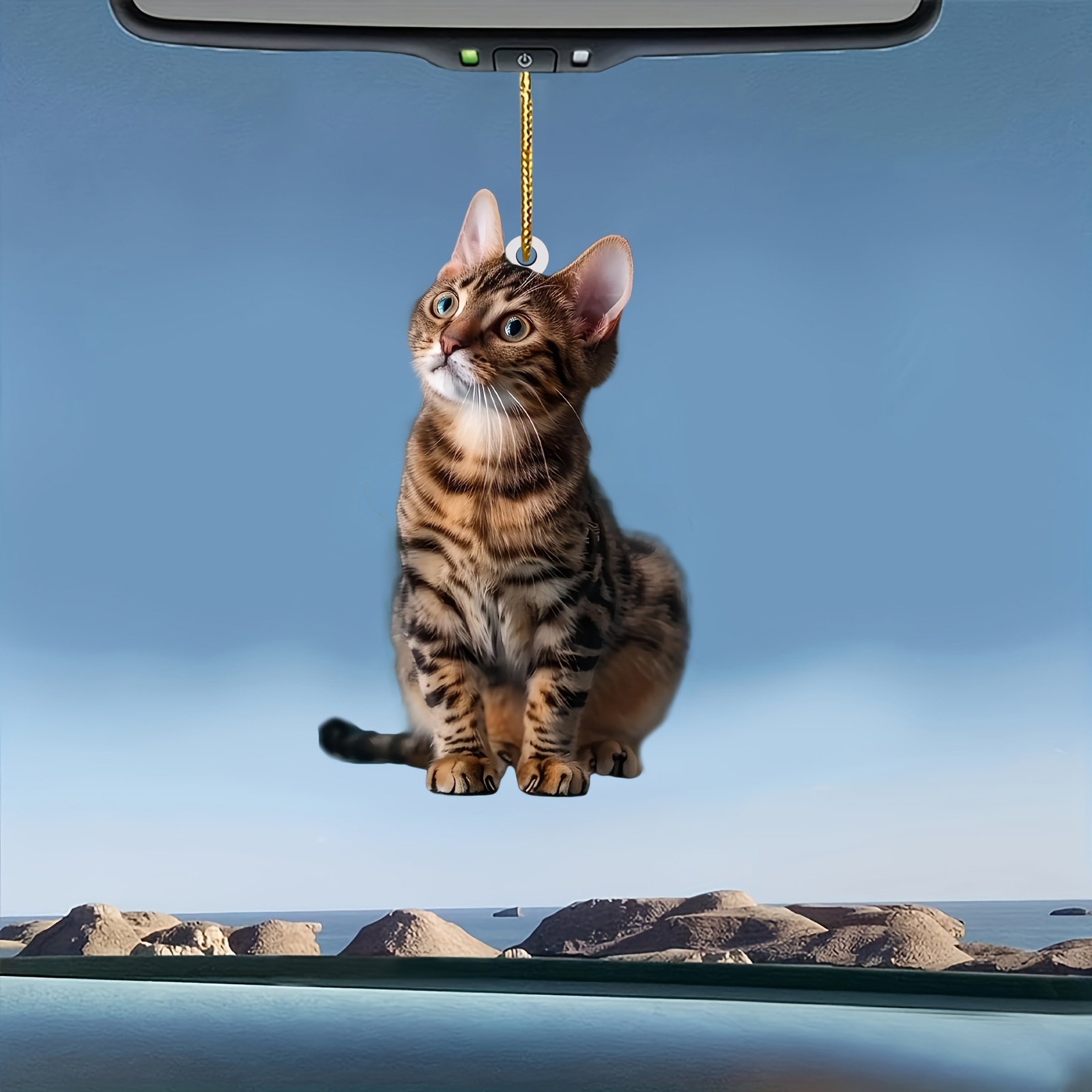 3pcs 2D Flat Cat Acrylic Penda - Car Accessories Oman recension och pris