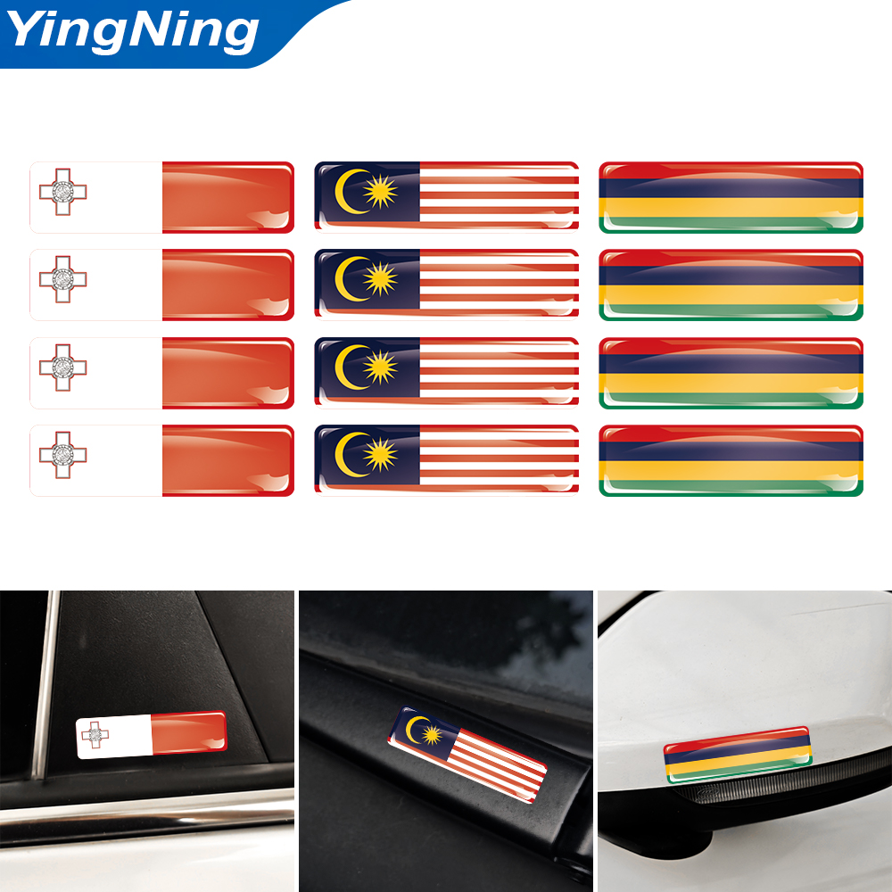 4PCS 3D Epoxy Domed Sticker Ma - Car Accessories Malaysia recension och pris