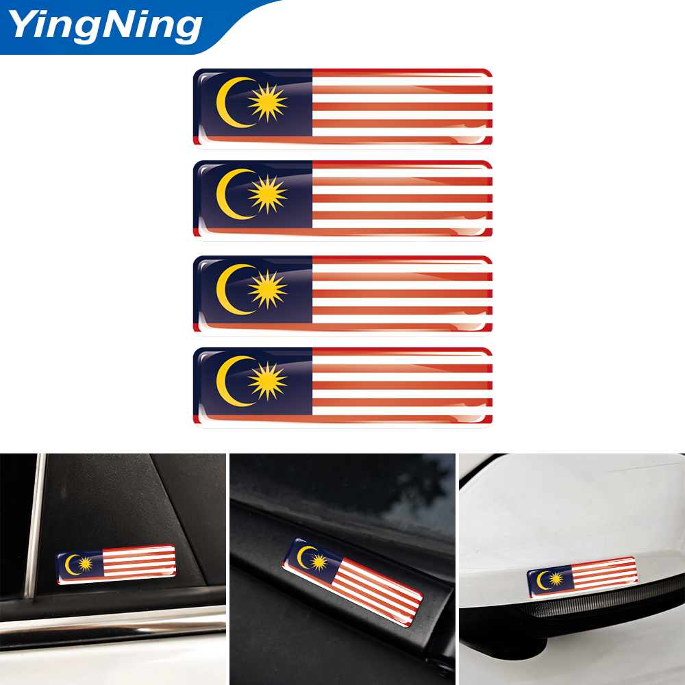 4PCS 3D Epoxy Domed Sticker Ma - Car Accessories Malaysia recension och pris